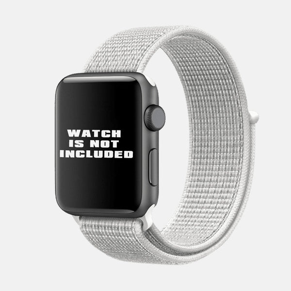 Off White Nylon Sports Loop iWatch Strap for 38/40/41mm