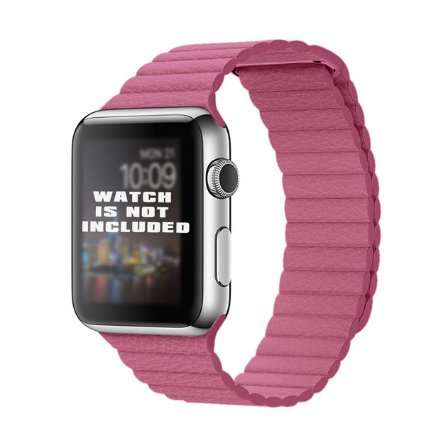 Pink Magnetic iWatch Leather Strap 38/40/41mm