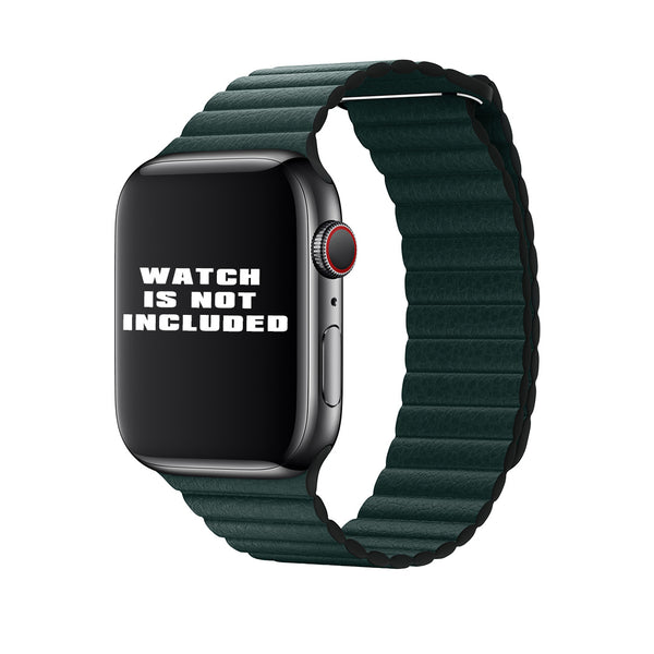 Midnight Green Magnetic Leather iWatch Strap 42mm & 44mm