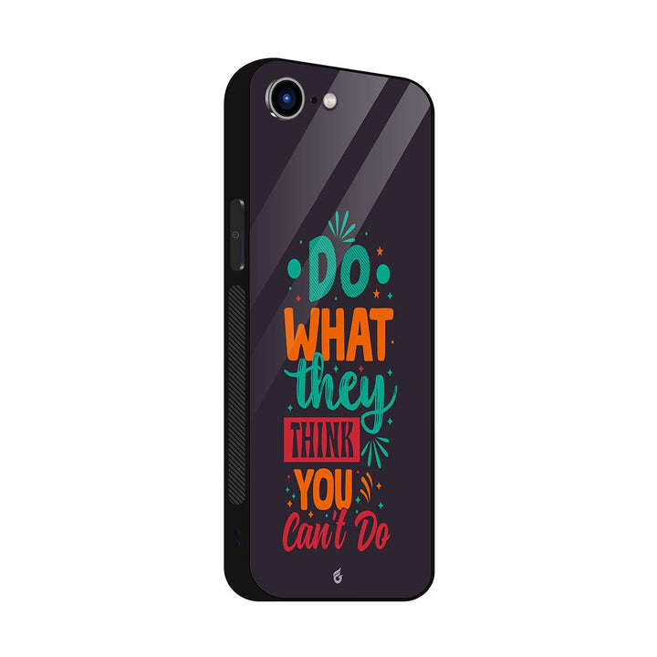Colorful Motivational Quotes Glass Case for iPhone - Fitoorz