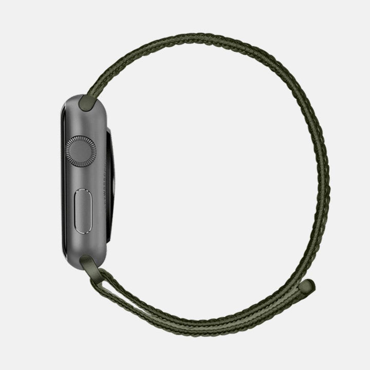 Dark Green Nylon Sports Loop iWatch Strap for 42/44/45mm - Fitoorz