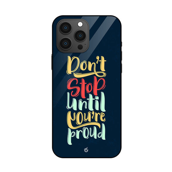 Motivational Quotes Glass Case for iPhone
