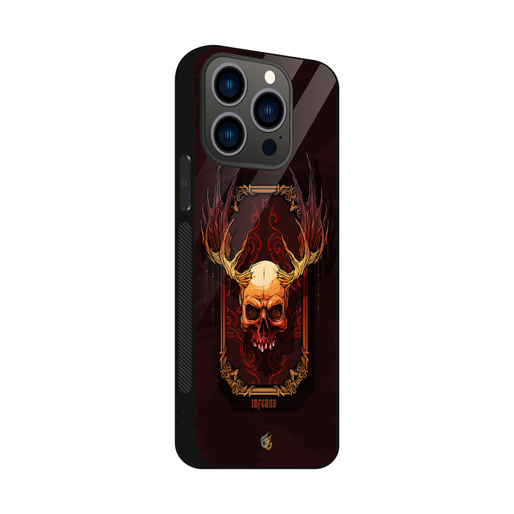 Skull with horns Gothic style case for iPhone
