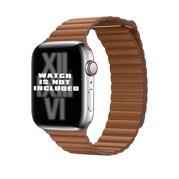 Saddle Tan Magnetic Leather i Watch Strap 38/40/41mm
