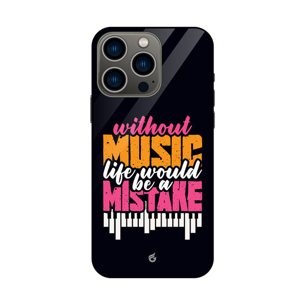 Quirky Music Glass Case for iPhone