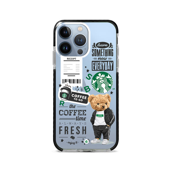 Starbucks Labels Printed Case (Transparent - Silicon)