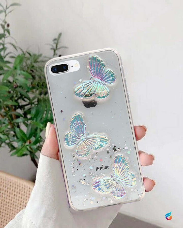 Cute Butterfly Bling Glitter Case for iPhone - Fitoorz