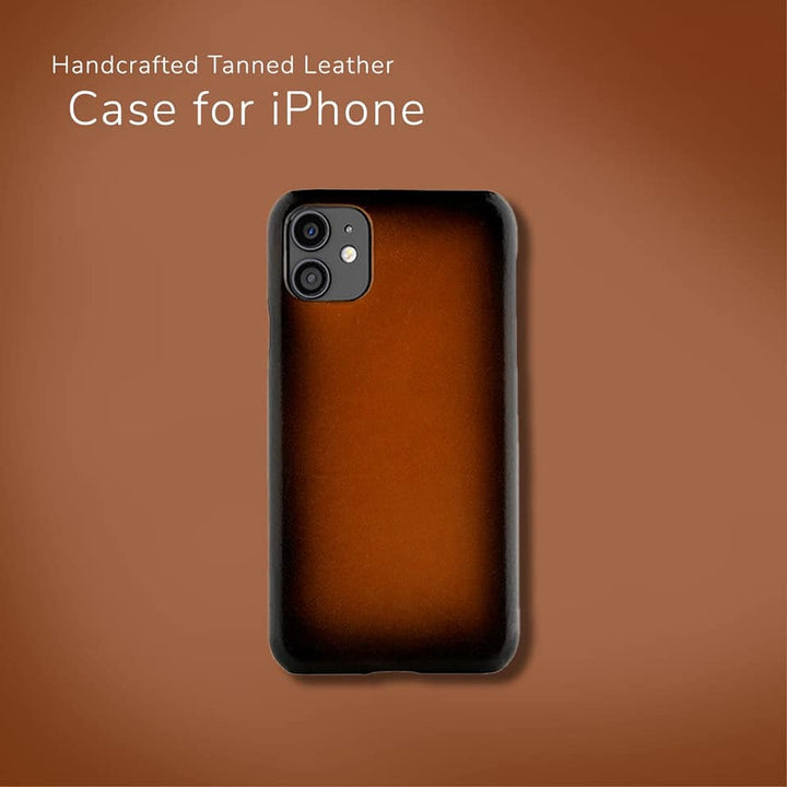 Handcrafted Tanned Leather Case for iPhone 11 