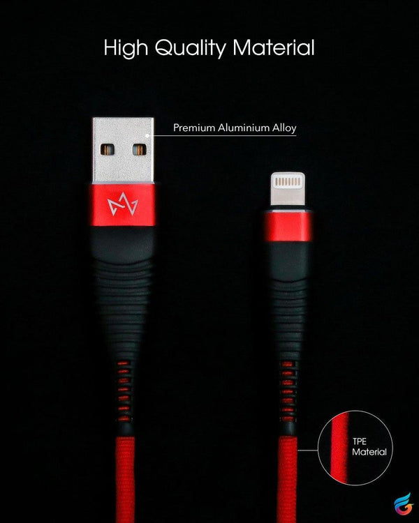 Monarch Y-Series Lightning to USB-A (with Cable Clip + Cable Tie) - Fitoorz