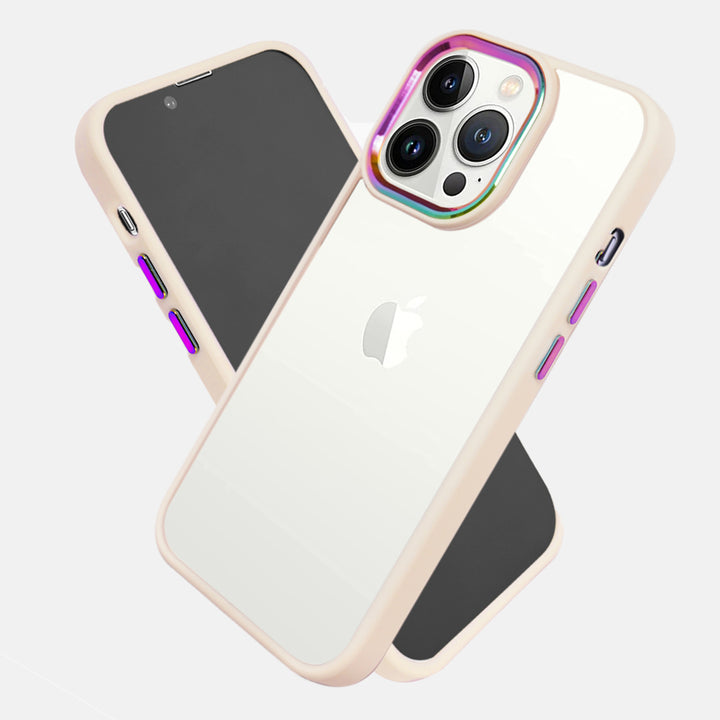 Iridescent Metal Camera Protection iPhone 13 Pro Max Case-fitoorz