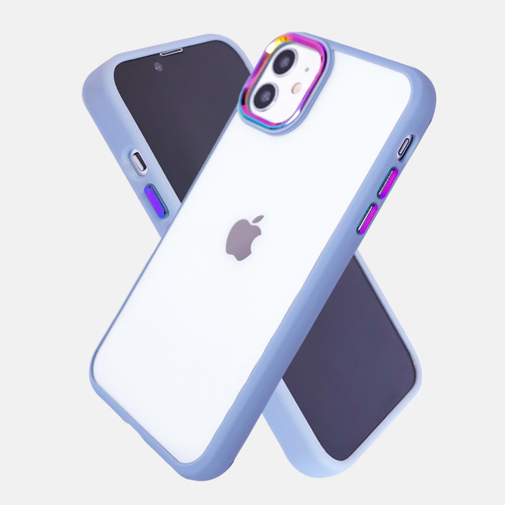 Iridescent Metal Camera Protection iPhone 12 Cover-fitoorz