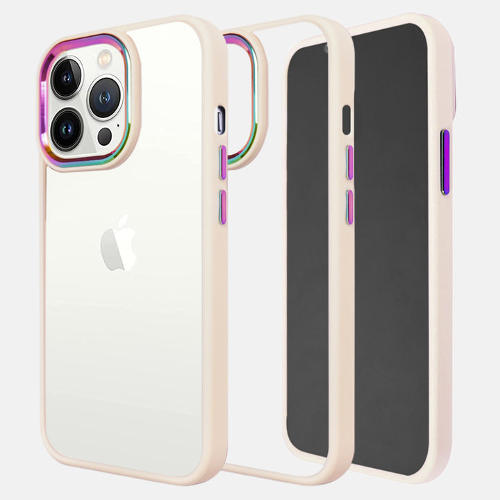 Iridescent Metal Camera Protection iPhone 13 Pro Cover-fitoorz