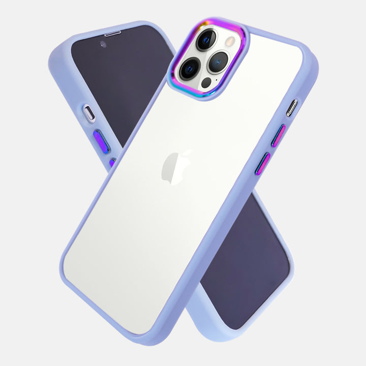 Iridescent Metal Camera Protection iPhone 12 Pro Cover-fitoorz