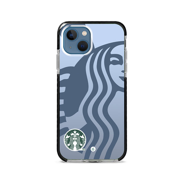 Starbucks Logo Printed Case (Sierra Blue - Silicon)
