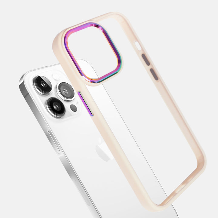 Iridescent Metal Camera Protection iPhone 13 Pro Cover-fitoorz
