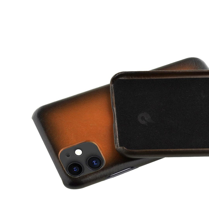 Handcrafted Tanned Leather Case for iPhone 11 - Fitoorz