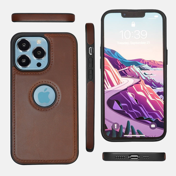 Rusty Brown Logo Cut Back iPhone 13 Pro Max Case-fitoorz