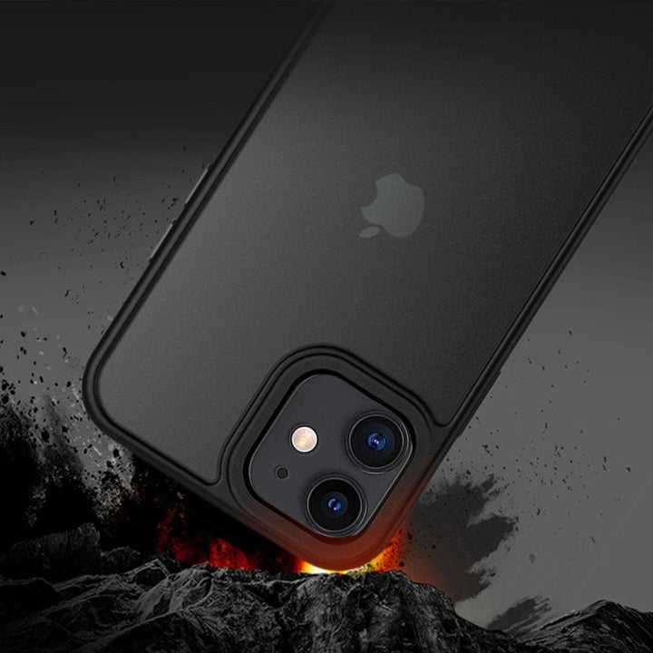 Grey Hybrid Matte Silicon Transparent Case for iPhone 11 - Fitoorz