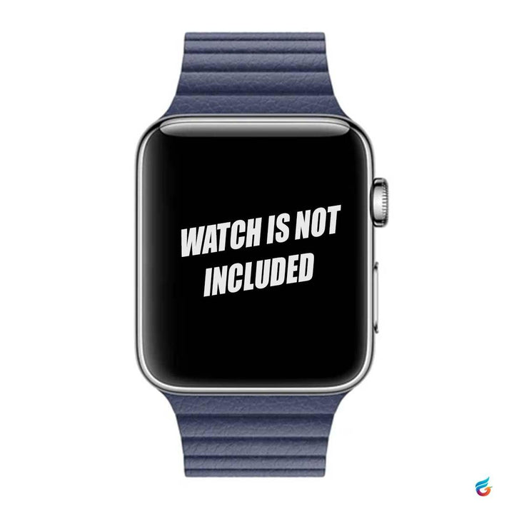 Blue Magnetic iWatch Leather Strap 42mm & 44mm - Fitoorz