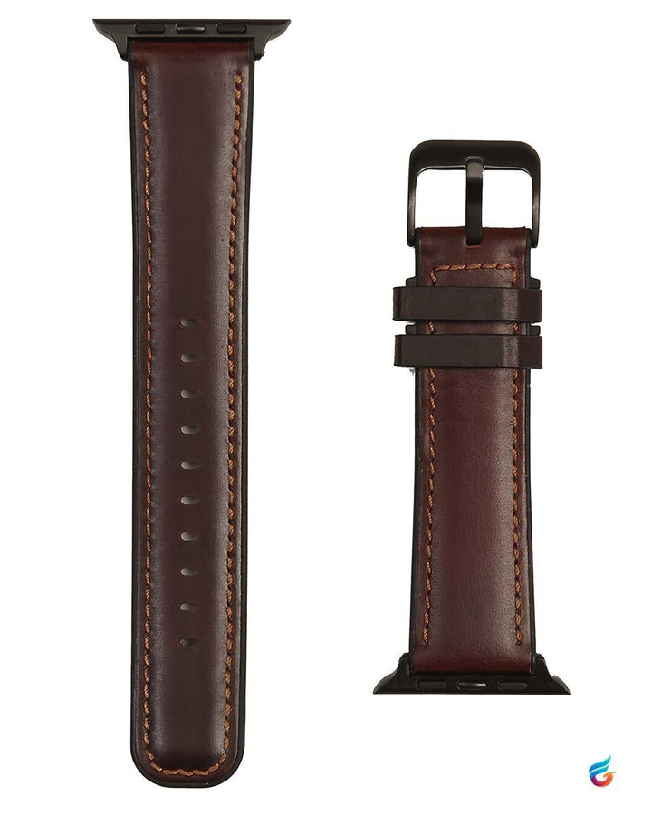iWatch Brant Series Genuine Santa Barbara Leather Strap for 42mm / 44mm - Fitoorz