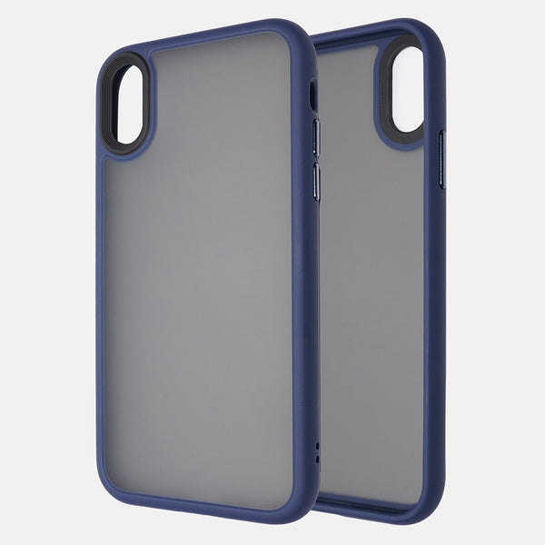 Pacific Blue Hybrid Matte Silicon Transparent Case for iPhone XR