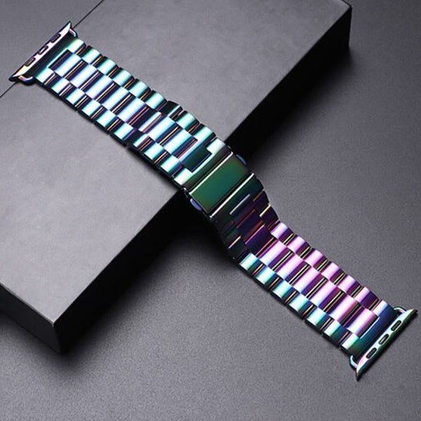 Multi Color Stainless Steel Bracelet Apple Watch Band 42/44/45mm