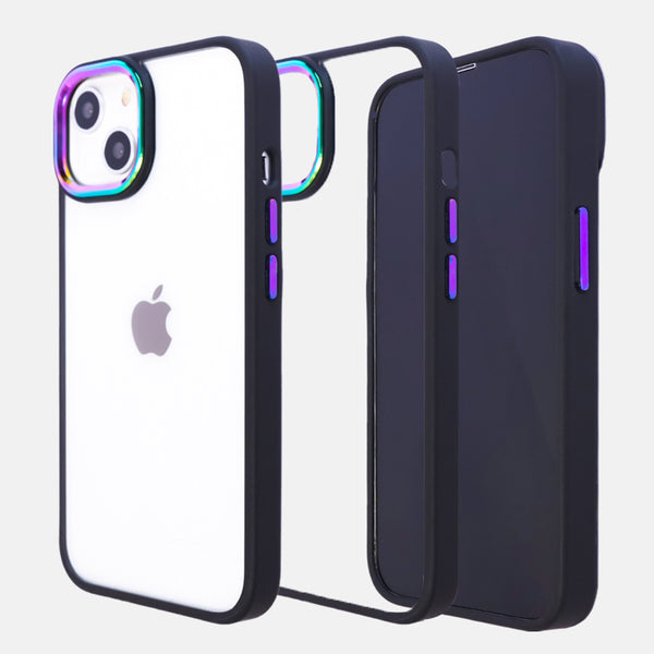 Iridescent Metal With Camera Protection iPhone 13 Cover-fitoorz