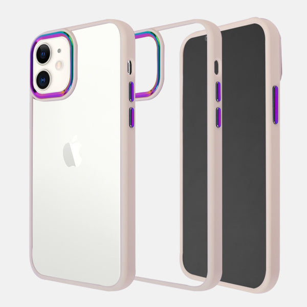 Iridescent Metal Camera Protection iPhone 12 Cover-fitoorz