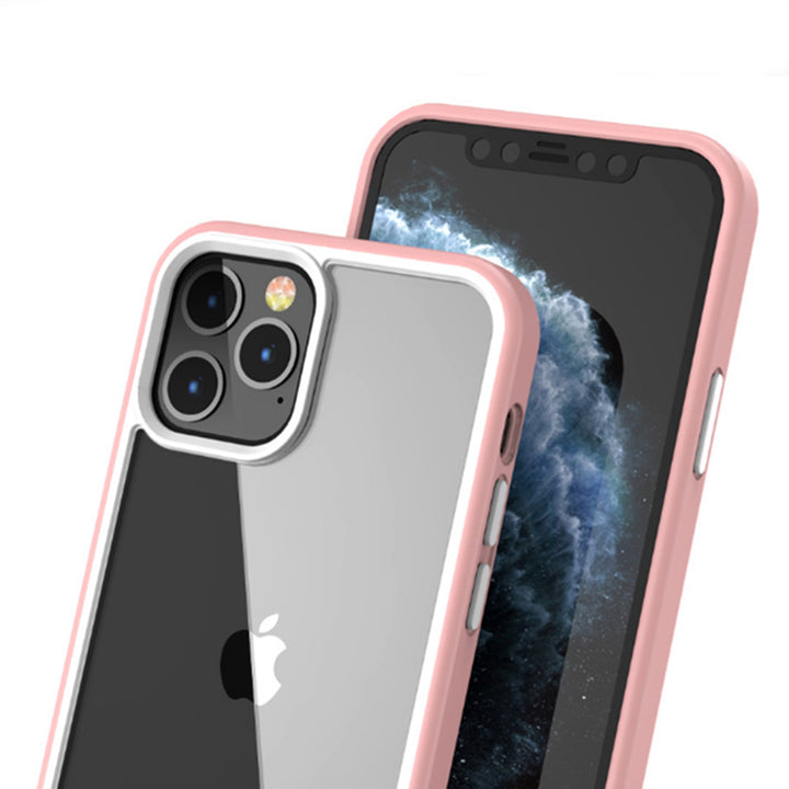 Ultimate protection Pink clear transparent iPhone 12 Pro Max Cover-fitoorz