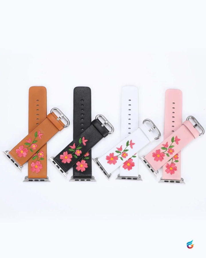 Flower Embroidery iWatch Strap for 38/40/41mm - Fitoorz