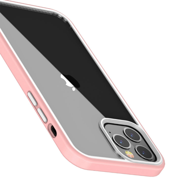 Ultimate protection Pink clear transparent iPhone 12 Pro Cover-fitoorz