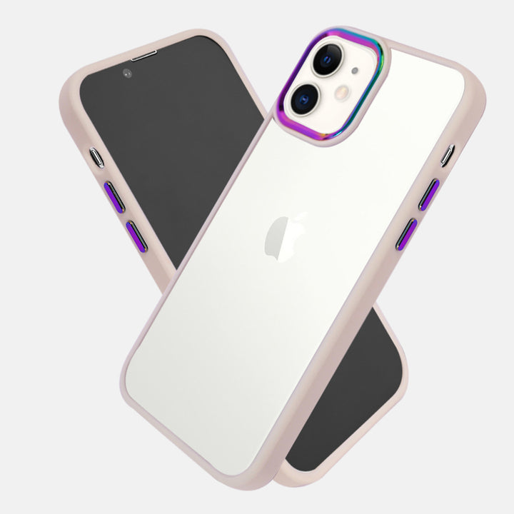 Iridescent Metal Camera Protection iPhone 12 Cover-fitoorz