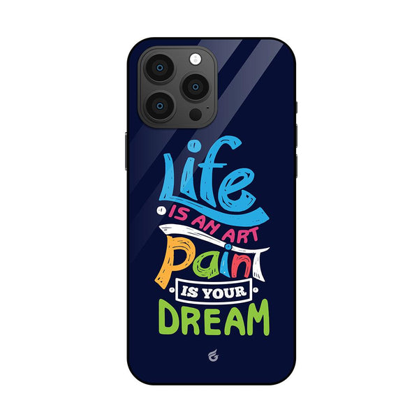 Colorful Inspirational Life Quotes Glass Case for iPhone - Fitoorz
