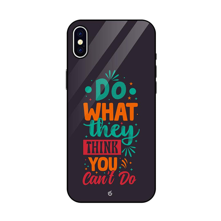 Colorful Motivational Quotes Glass Case for iPhone - Fitoorz