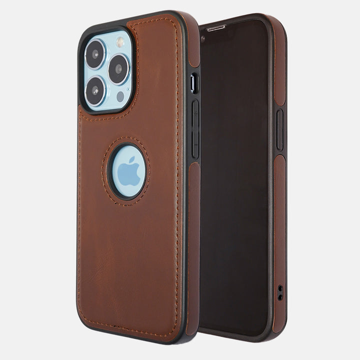 Rusty Brown Logo Cut Back iPhone 13 Pro Max Case-fitoorz