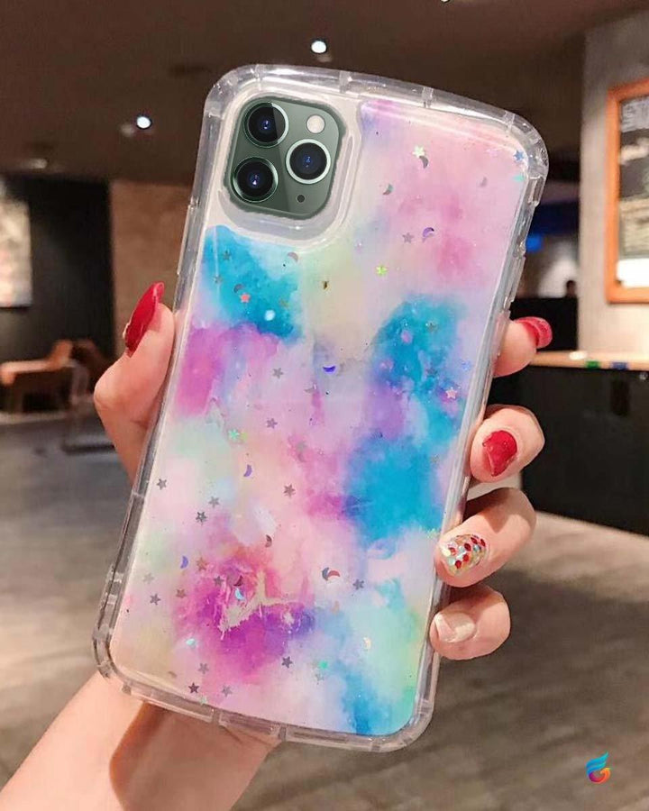 Nebula Glitter Gradient Soft iPhone Case - Fitoorz