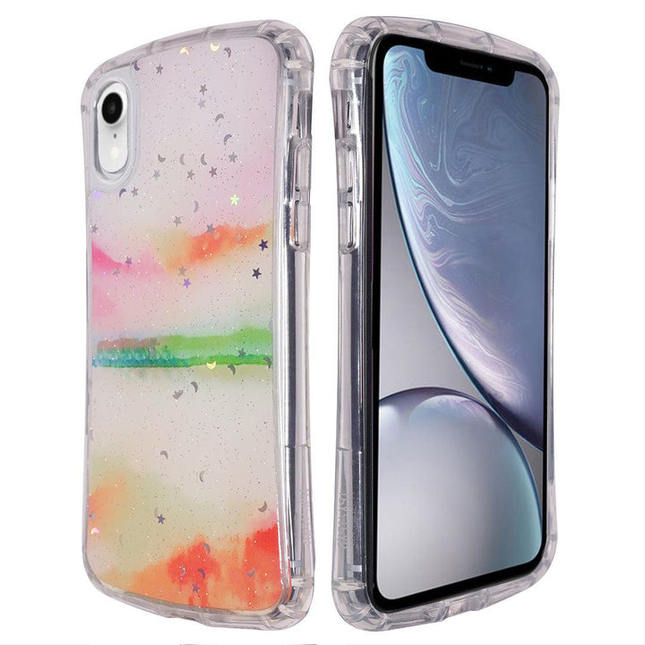 Artistic Glitter Gradient Soft iPhone XR Cover - Fitoorz