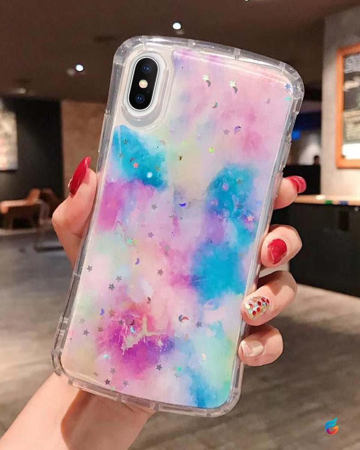 Nebula Glitter Gradient Soft iPhone Case - Fitoorz