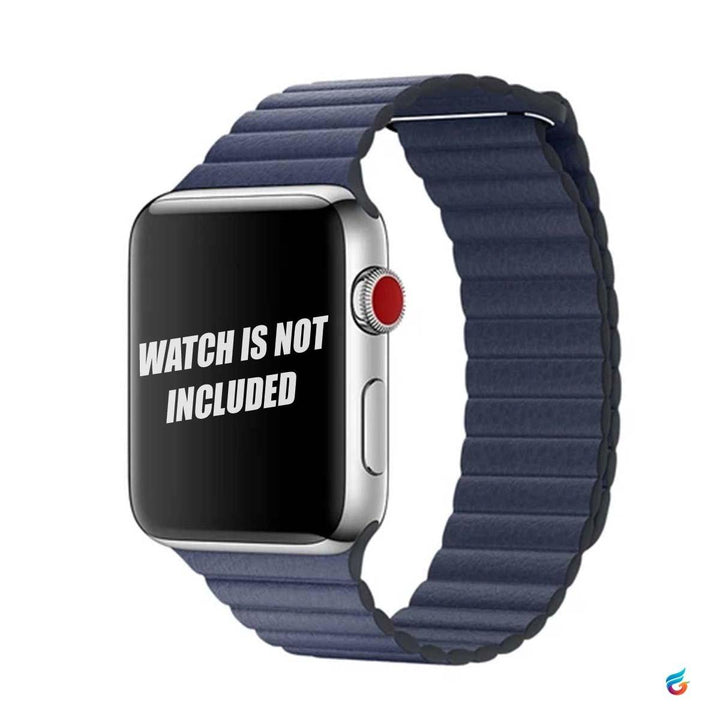 Blue Magnetic iWatch Leather Strap 42mm & 44mm - Fitoorz