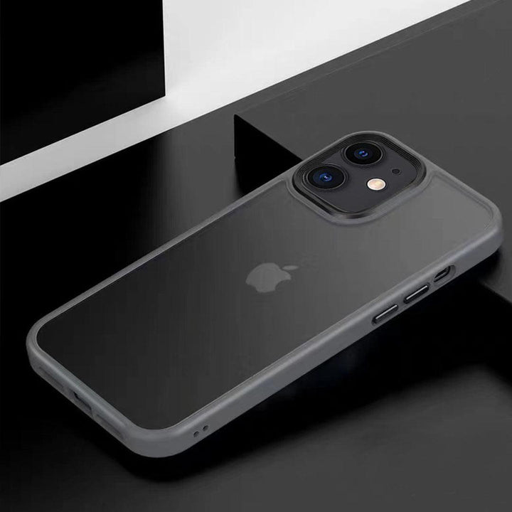 Grey Hybrid Matte Silicon Transparent Case for iPhone 11 - Fitoorz