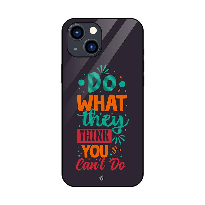 Colorful Motivational Quotes Glass Case for iPhone - Fitoorz