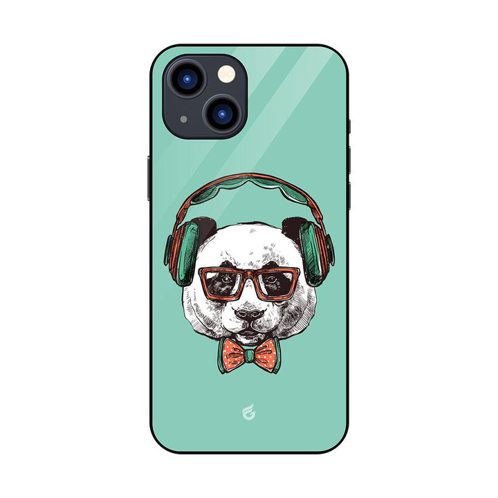 Dog with headphones Cute Pastel Glass Case for iPhone - Fitoorz