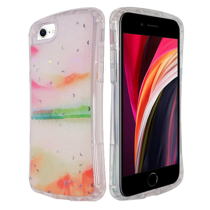 Artistic Glitter Gradient Soft iPhone 8 Case- Fitoorz