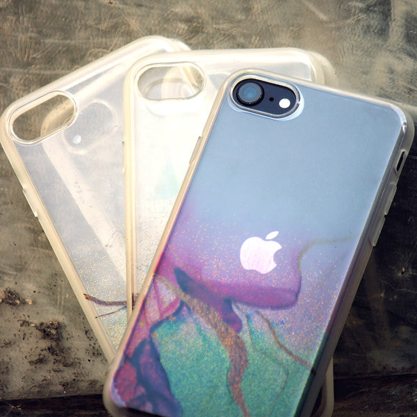 Sparkling Watercolor Case, iPhone SE 2020