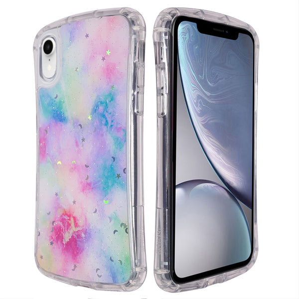 Nebula Glitter Gradient Soft iPhone XR Cover-fitoorz