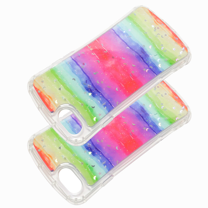 Rainbow Glitter Gradient for iPhone 7 Mobile Phone cover