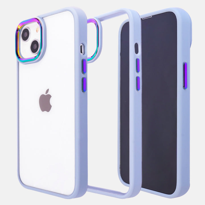 Iridescent Metal With Camera Protection iPhone 13 Cover-fitoorz