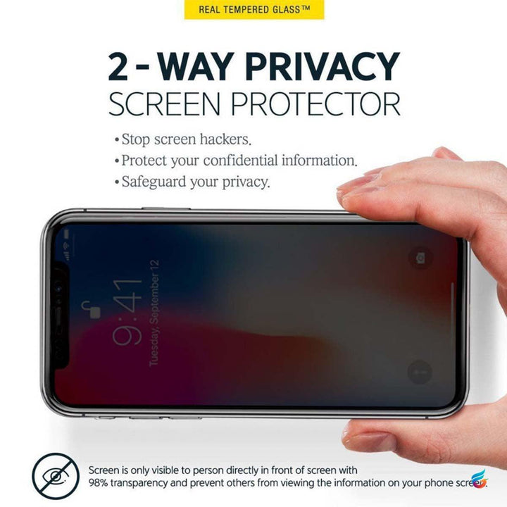 Anti Spy Tempered Glass for iPhone - Fitoorz