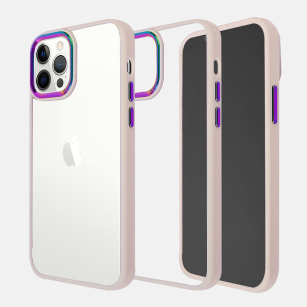 Iridescent Metal Camera Protection iPhone 12 Pro Cover-fitoorz