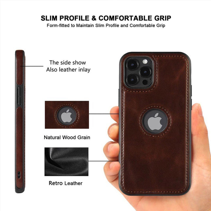 Rusty Brown Logo Cut Back iPhone 13 Pro Max Case-fitoorz